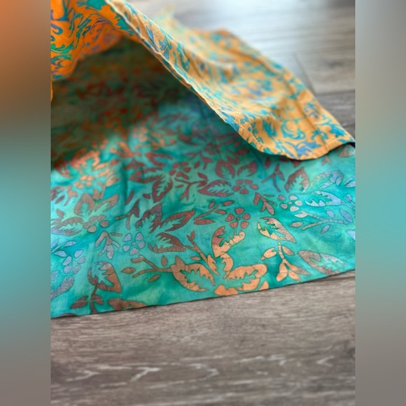 🛍️ Go fish.  muster yellow/ green sleeveless dress. Great condition. - Picture 4 of 9